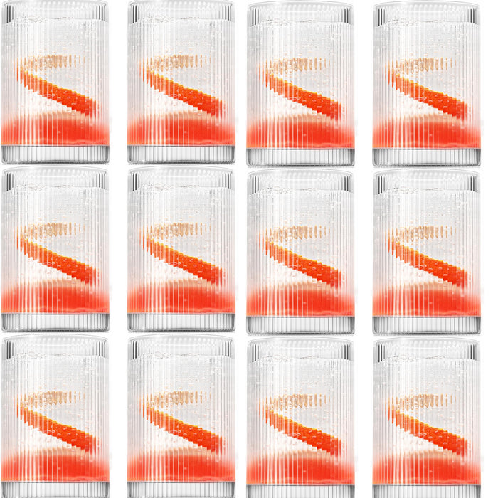 Vintage Straight Line Tumbler -  12oz