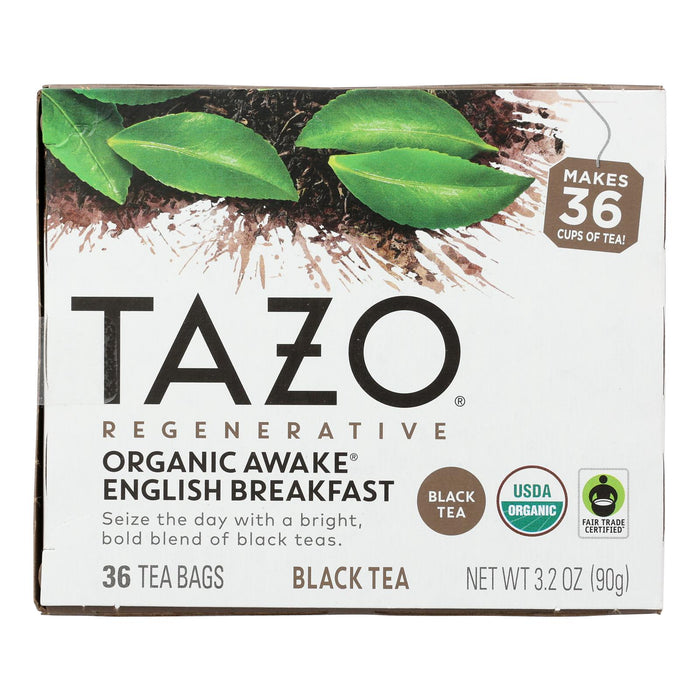 Tazo Tea Awake English Breakfast Black Tea - Case of 4 x 36 CT Tea Bags