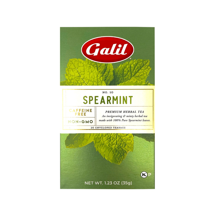 Spearmint Herbal Tea | 20' Tea Bags | 1.23 oz | Gallil