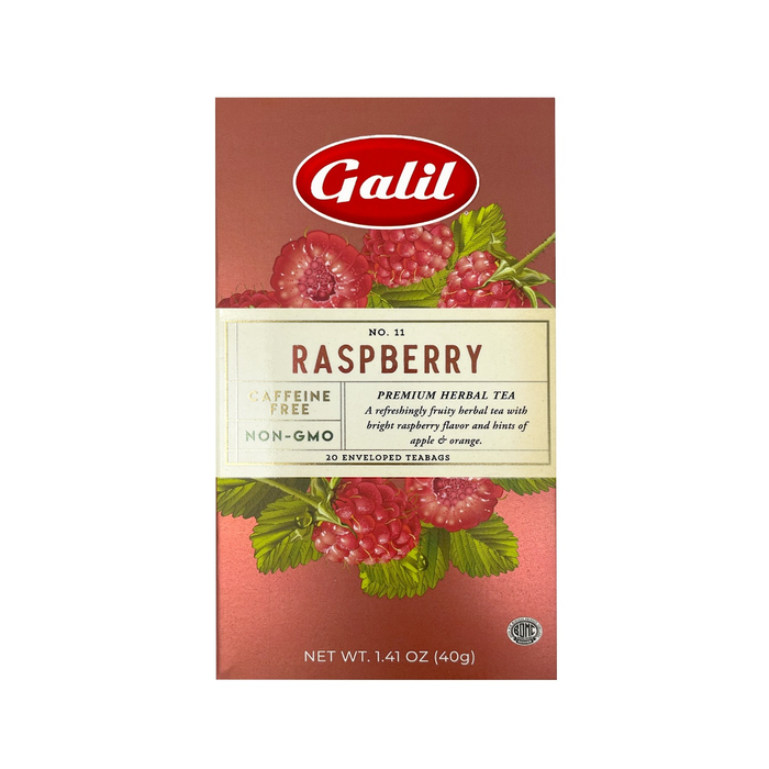 Raspberry Herbal Tea | 20' Tea Bags | 1.41 oz | Galil