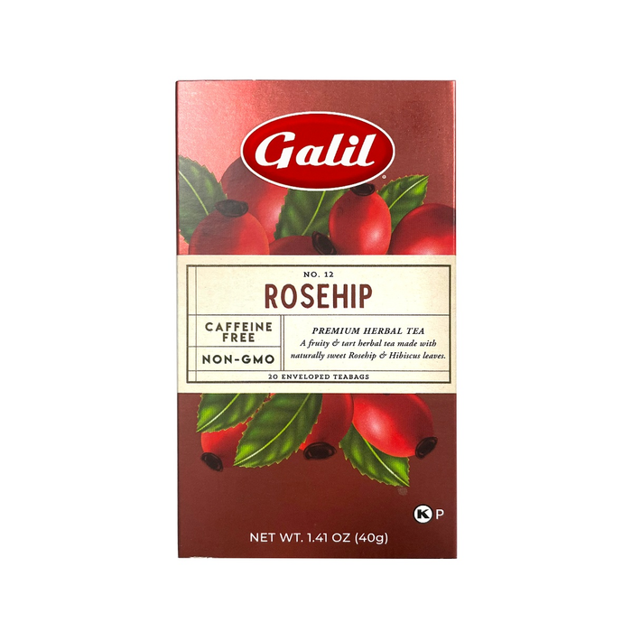 Rosehip Herbal Tea | 20' Tea Bags | 1.41 oz | Galil