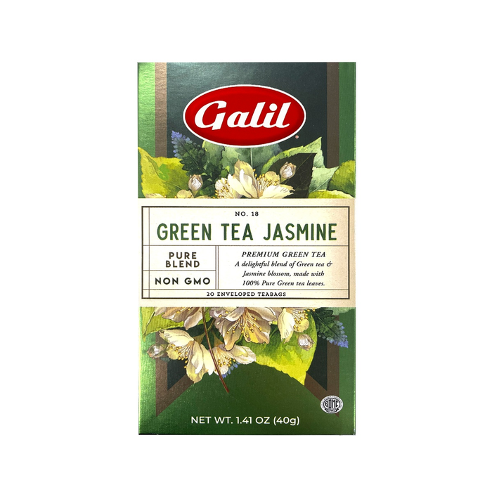 Green Jasmine Herbal Tea | 20' Tea Bags | 1.41 oz | Galil