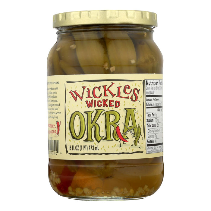 Wickles Wicked Okra - Case of 6 - 16oz