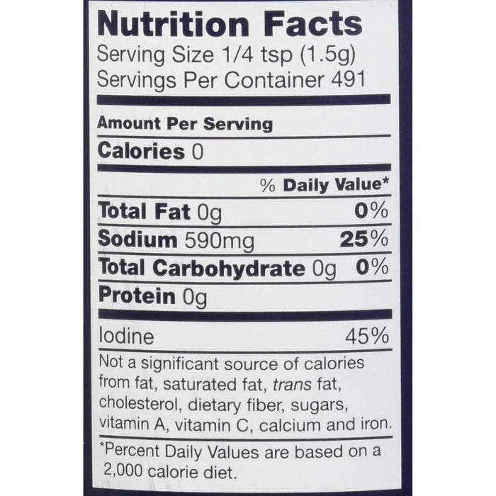 Morton Salt Iodized 26 oz