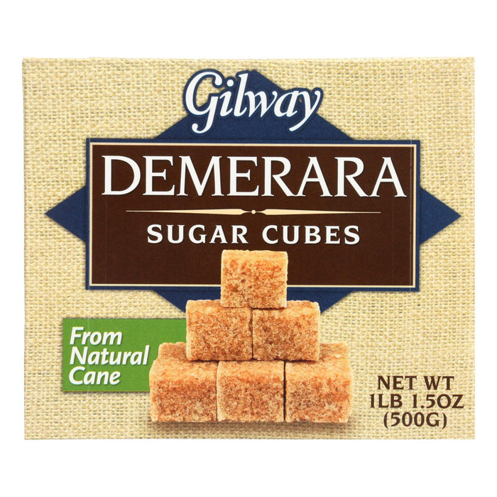 Gilway Demerara Sugar Cubes - Sweetener Delight for Coffee, Tea, and Cocktails - 10 Pack - 17.5 Oz.