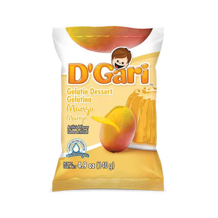 D'Gari Gelatin Mango Water 4.2 oz