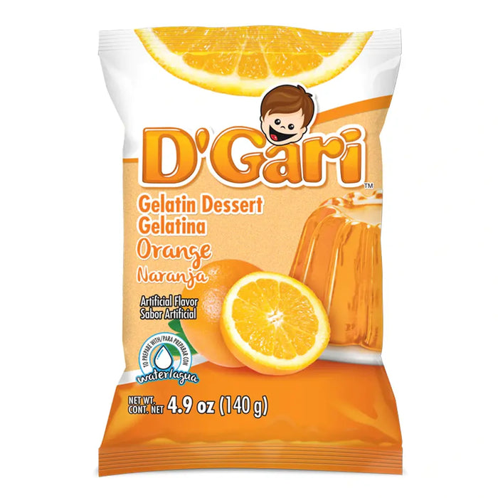 D'Gari Gelatin Orange Water 4.2 oz