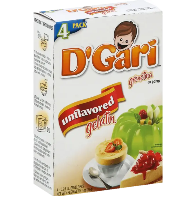 D'Gari Gelatin Unflavored (Grenetina) pk — Specialty Food Source