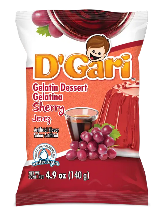 D'Gari Gelatin Sherry (Jerez) 4.2 oz