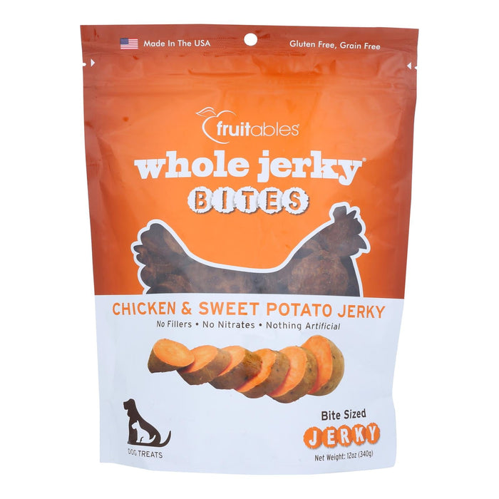 Fruitables Chicken & Potato Jerky Dog Treats - Case of 6, 12 oz. Bags