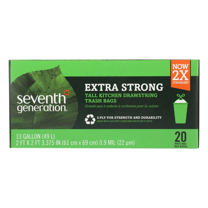 Seventh Generation Extra-Strong Tall Kitchen Trash Bags - 13 Gal (20 Count)