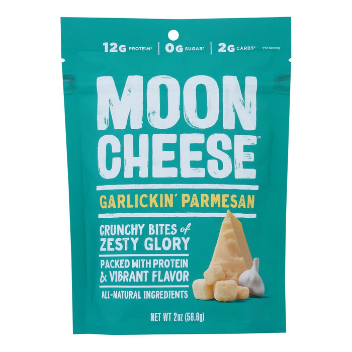 Moon Cheese Garlickin Parmesan Cracker Snacks - 12 Pack - 2 Oz Each