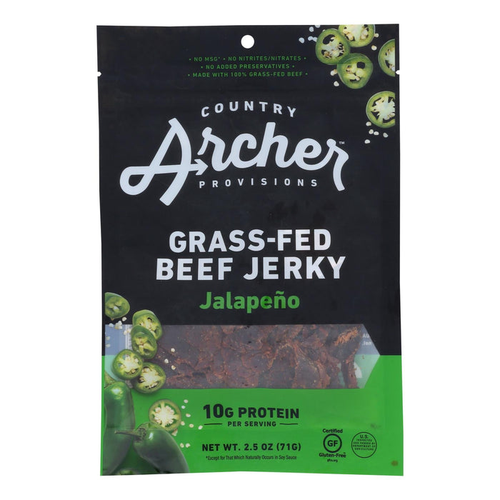 Country Archer Sweet Jalapeno Beef Jerky, 2.5 Oz., Case of 12