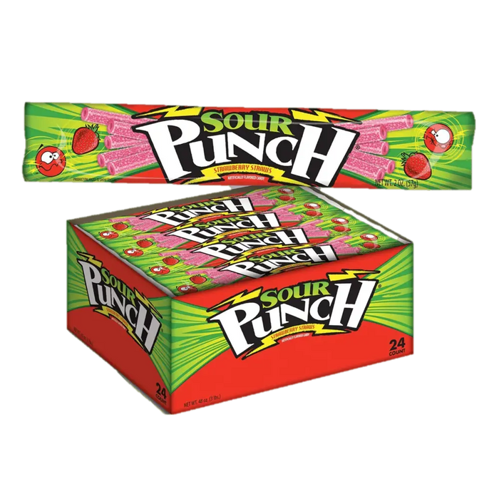 Sour Patch Straws Strawberry Candy 2 oz