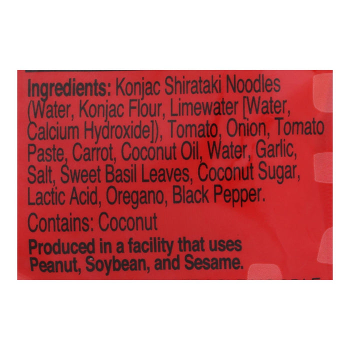 Miracle Noodle Shirataki Rte Meal: Spaghetti & Marinara Sauce (Pack of 6-9.9 oz Packs)