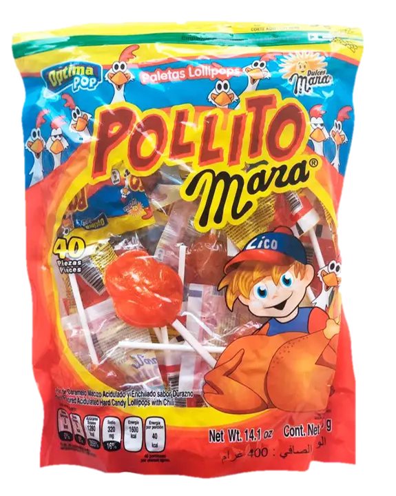 Mara Pollito with Chile Lollipops 40 ct — Specialty Food Source