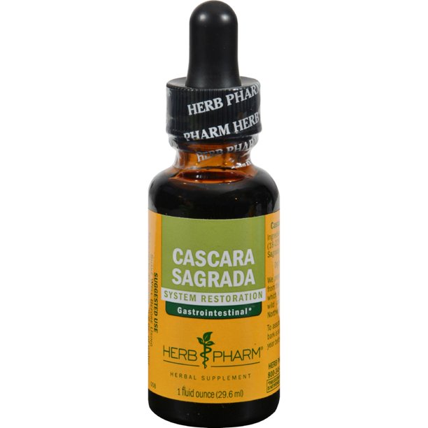 Herb Pharm Cascara Sagrada Extract - 1 Fluid Ounce (Pack of 3)