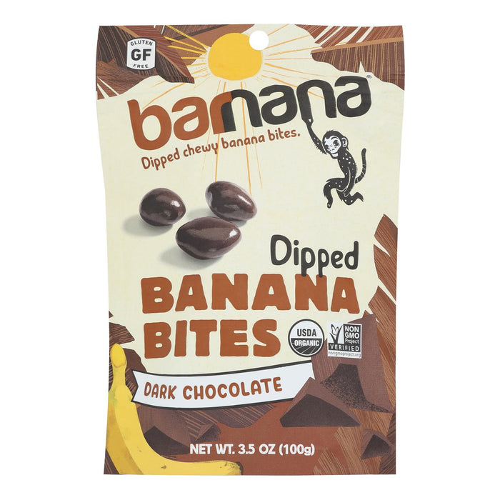 Barnana Organic Chocolate Chewy Banana Bites - 12 Pack of 3.5 Oz