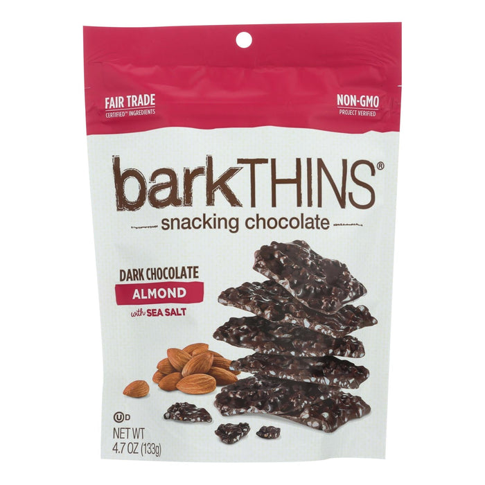 Bark Thins Dark Chocolate Almond with Sea Salt - 4.7 Oz. - Case of 12