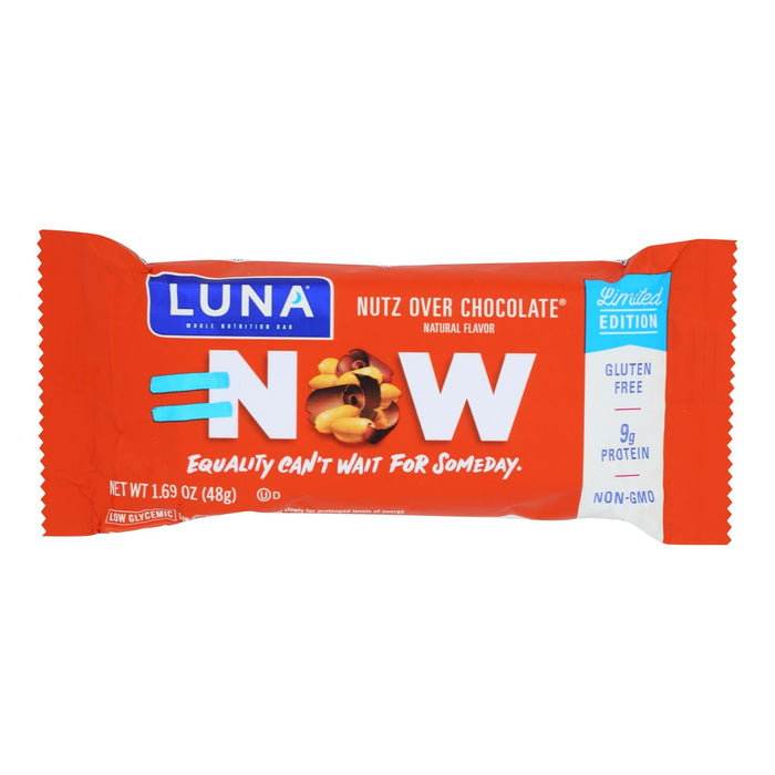 Luna Bar Organic Nuts Over Chocolate, 1.69 Oz - Case of 15
