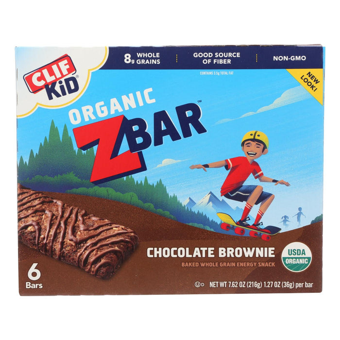 Clif Kid Zbar Chocolate Brownie - 7.62 Oz (Case of 9)