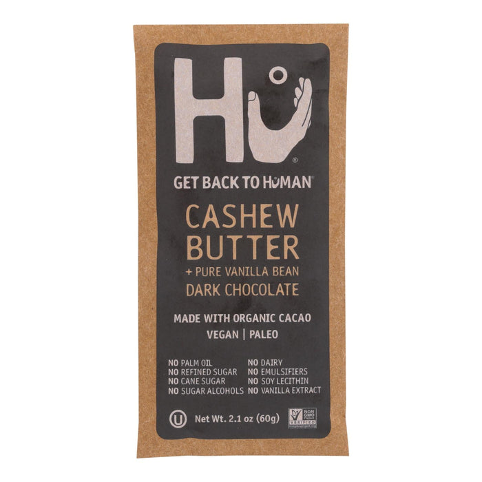 HU Dark Chocolate Bar Cashew Butter Vanilla, 2.1 Oz, Case of 12