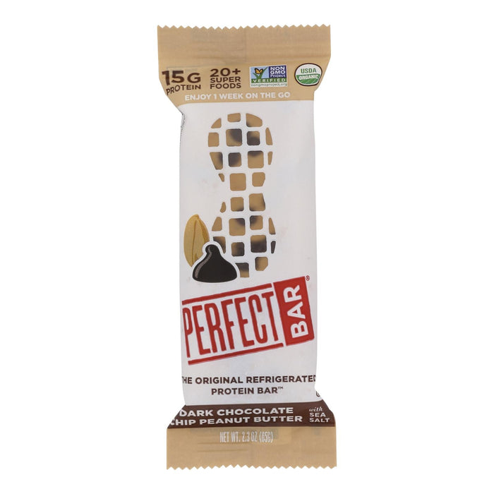 Perfect Bar Dark Chocolate Chip Peanut Butter - Case of 8 - 2.3 Oz Bars