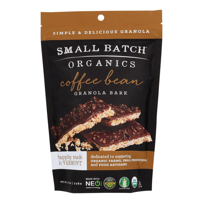 Small Batch Organics Coffee Bean Granola Bark - 8 Oz (Case of 6)