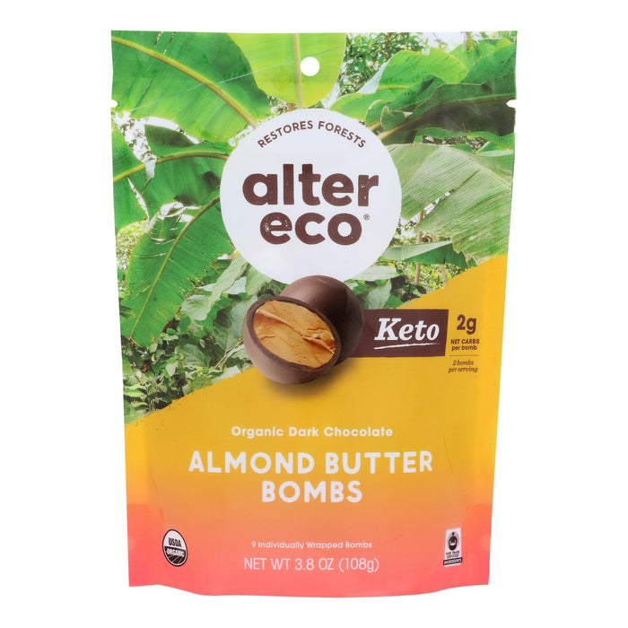 Alter Eco Bombs Almond Butter, 3.8 oz - Pack of 8