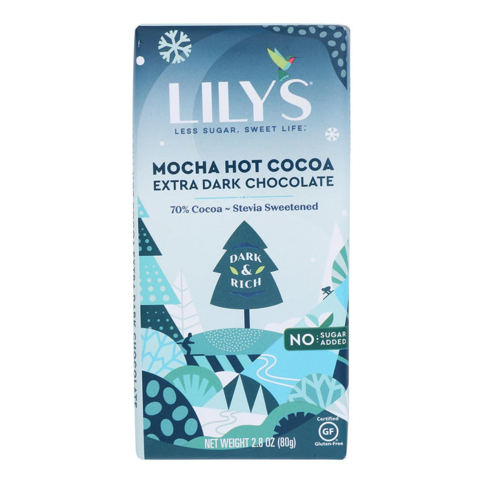 Lily's 70% Dark Chocolate Hot Cocoa - 2.8 Oz Bar (12 Pack)