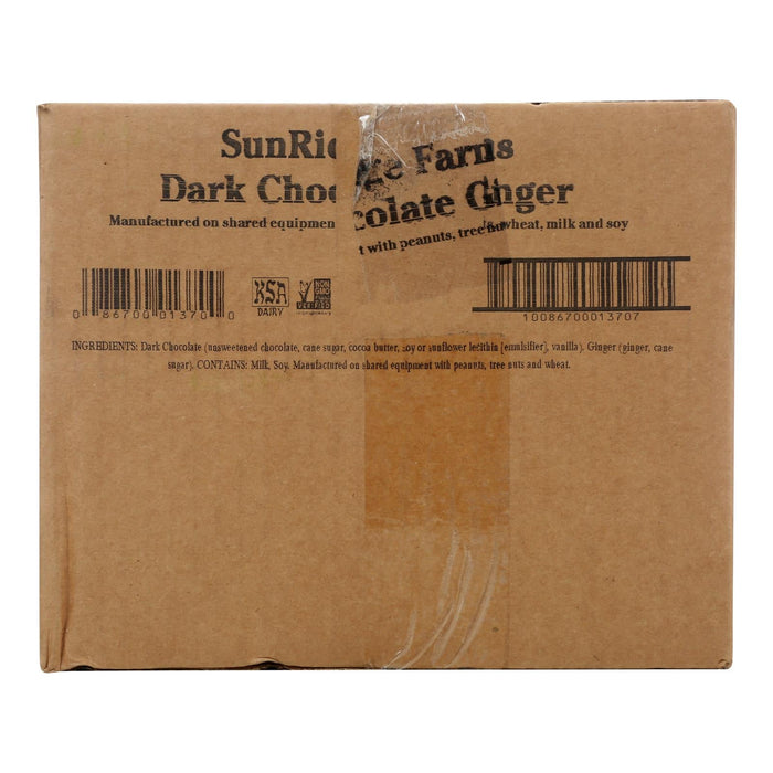 Sunridge Farms Dark Chocolate Ginger - 10 lb. Bulk Bag