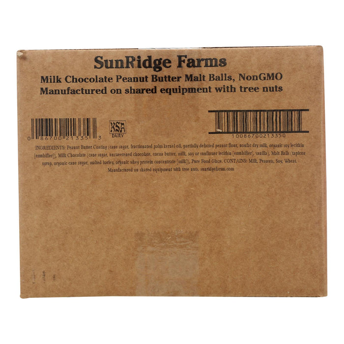 Sunridge Farms Milk Chocolate Peanut Butter Malt Balls - 10 lb. Mega Bulk Item