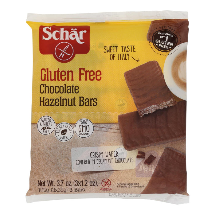 Schar Chocolate Hazelnut Gluten-Free Bars - 3.7 Oz. (Pack of 12)