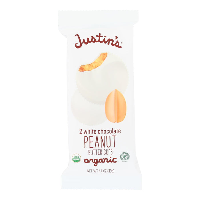 Justin's Peanut Butter Cups - Creamy White Chocolate Case of 12 - 1.4 Oz Each