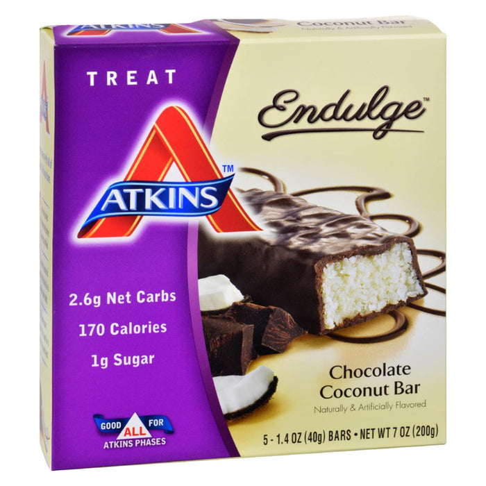 Atkins Endulge Chocolate Coconut Bar - 5 Pack / 1.4 Oz Each