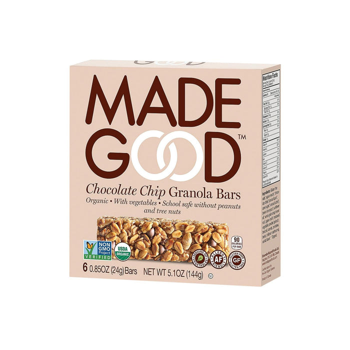 Made Good Chocolate Chip Granola Bar, 5 Oz. - Case of 6