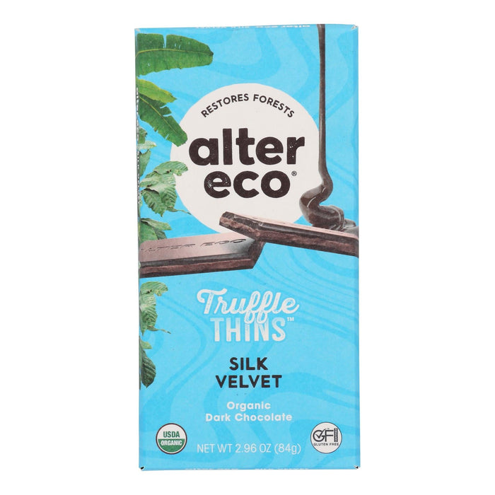 Alter Eco Organic Truffle Thin Silk Velvet - Case of 12 - 2.96 oz Each