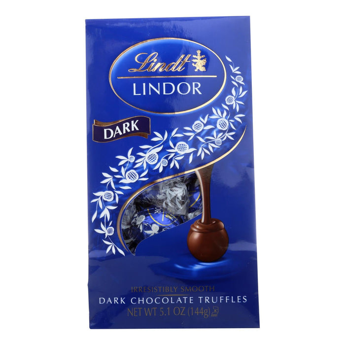 Lindt Truffles: Dark Chocolate Indulgence, 6-Bag Case of 5.1 Oz Each