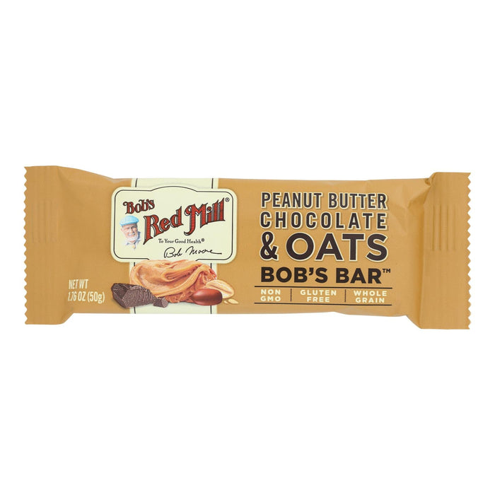 Bob's Red Mill | Gluten-Free Bar | Peanut Butter Chocolate Oats | 12 ct, 1.76 oz
