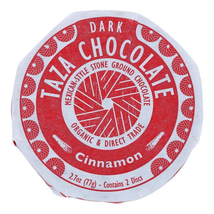 Taza Mexicano Organic Discs: 50% Dark Chocolate Infused with Cinnamon (2.7 Oz, Case of 12)