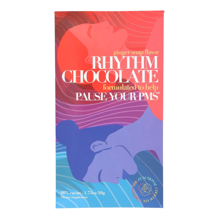 The Functional Chocolate Co Chocolate Bar Rhythm - Case of 12 - 1.75 Oz