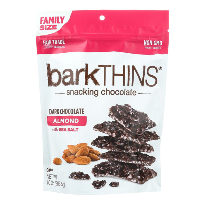 Bark Thins Dark Chocolate Almond with Sea Salt - 10 Oz. Pack of 9