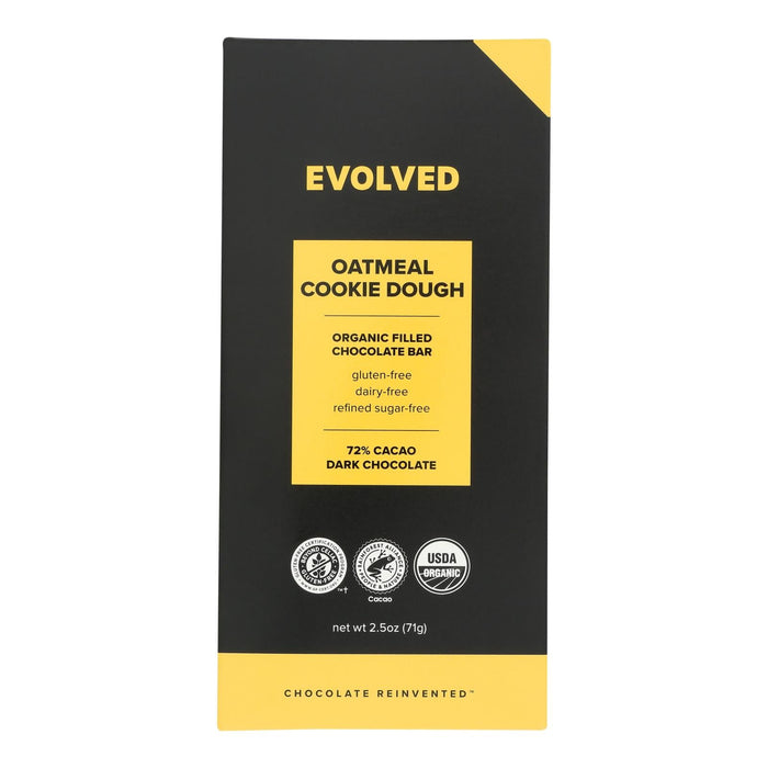 Evolved Chocolate Bar Oatmeal Cookie Dough, 2.5 Oz (Pack of 8)