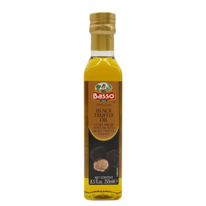 Basso Black Truffle Extra Virgin Olive Oil, 8.5oz / (250l)
