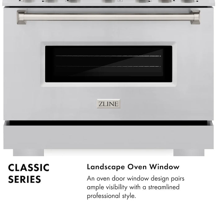 ZLINE 48"Classic Gas Range, Convection Gas Oven, Stainless Steel, CGR48