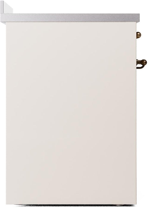 ILVE Nostalgie II 30" Electric Range, Antique White, Bronze Trim UPI304NMPAWB