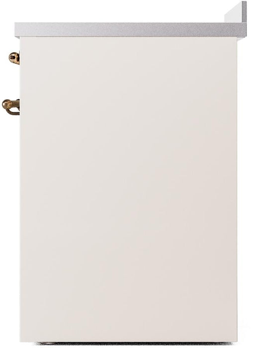 ILVE Nostalgie II 30" Electric Range, Antique White, Bronze Trim UPI304NMPAWB