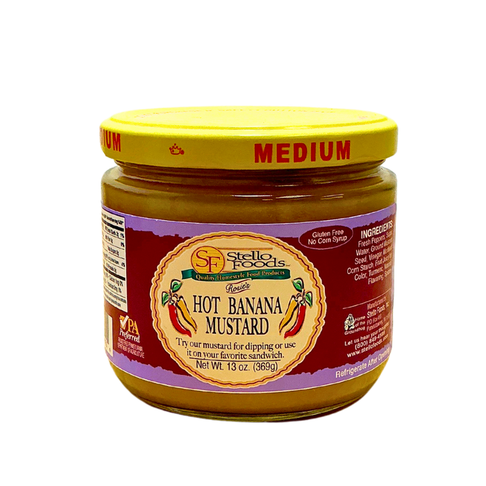 Stello Foods - Rosie's Hot Banana Pepper Mustard 13 oz