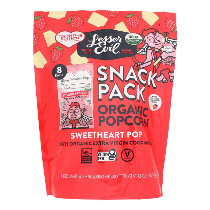 Lesser Evil Popcorn Sweetheart Multipack Variety - 12-Pack (8/.6 oz.)