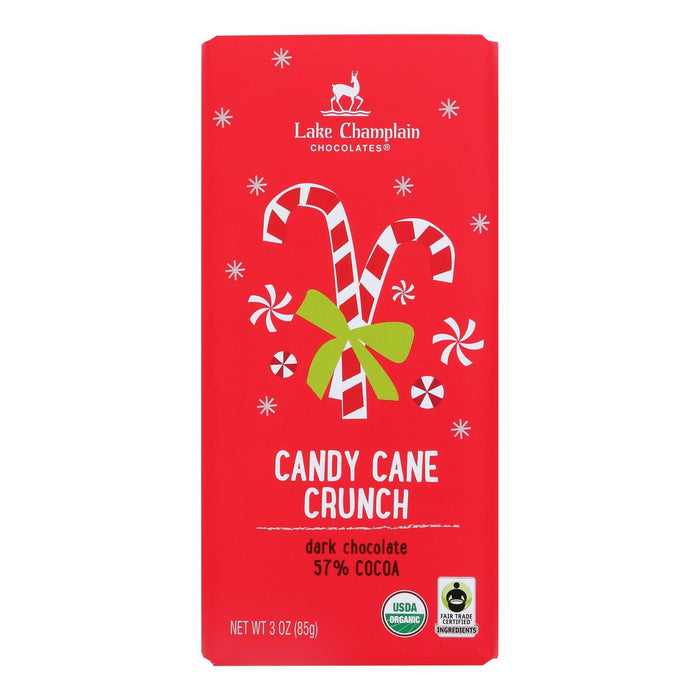 Dark Chocolate Candy Canes by Lake Champlain Chocolates - 3 Oz, Case of 12